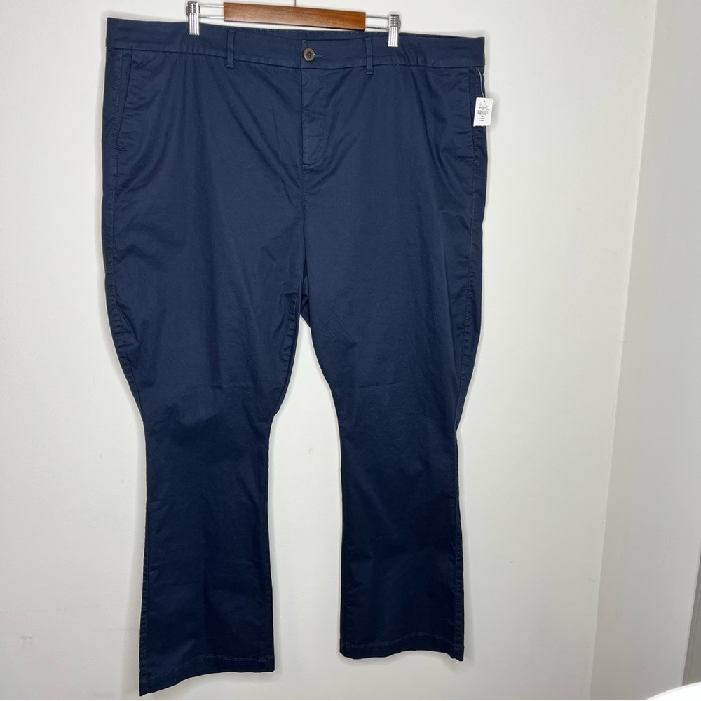 NWT Old Navy Plus Size 26 Long Navy Blue Boot Cut Secret Slim Pocket Flare Pants